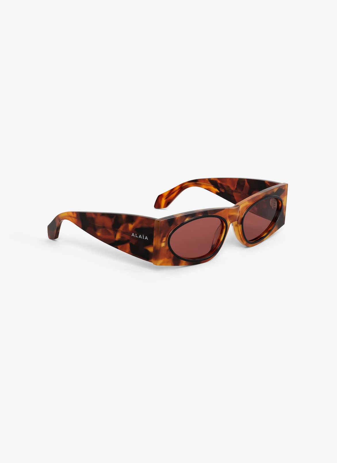 CAT EYE SUNGLASSES ALAÏA BROWNISH YELLOW CAT EYE SUNGLASSES